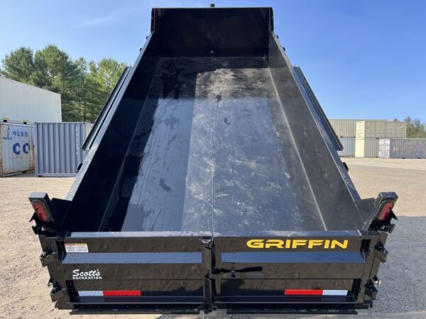 2024 Griffin Trailers 7×16 14K Telescopic Dump Trailer w/ Ramps & Spare Tire Mount