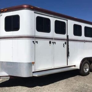 2007 Hawk 2 Horse Bumper Pull Trailer