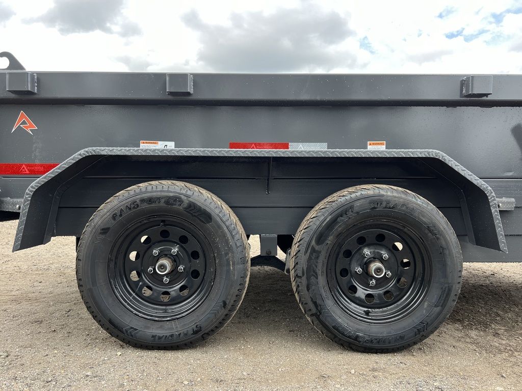 2024 RawMaxx 5X10 7K Powder Coated Dump Trailer w/ Tarp Kit