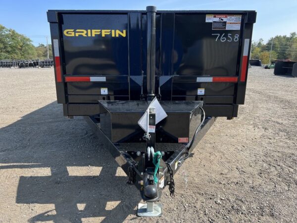 2024 Griffin Trailers 7×16 14K Telescopic Dump Trailer w/ Ramps & Spare Tire Mount