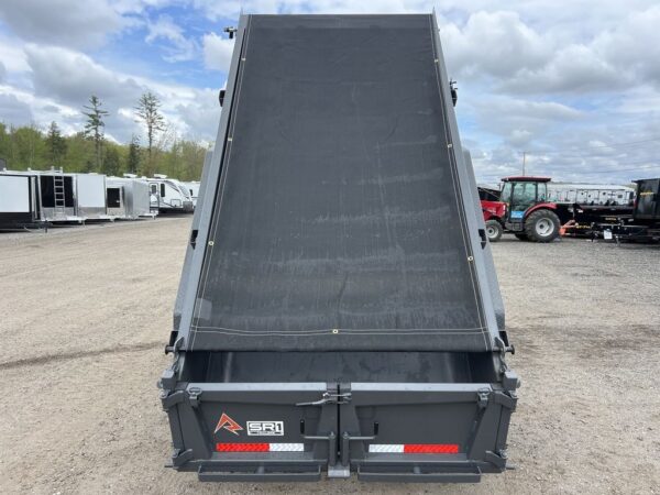 2024 RawMaxx 5X10 7K Powder Coated Dump Trailer w/ Tarp Kit