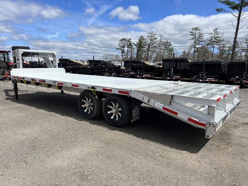 2024 Alum Line Trailers 8.5×24 13K Aluminum Gooseneck with Flip-Over Ramps