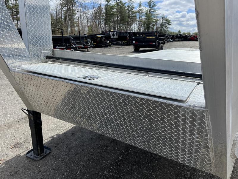 2024 Alum Line Trailers 8.5×24 13K Aluminum Gooseneck with Flip-Over Ramps