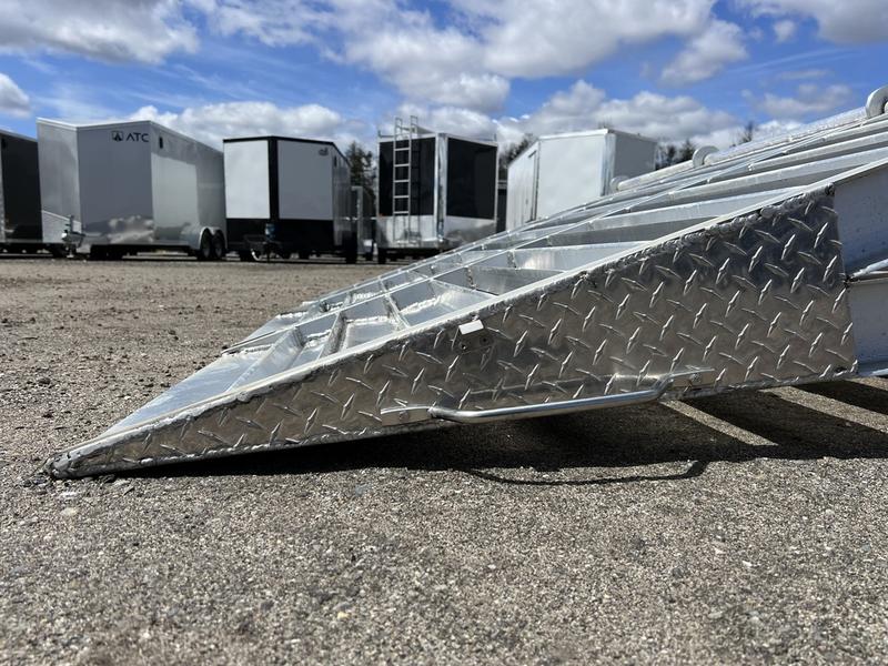 2024 Alum Line Trailers 8.5×24 13K Aluminum Gooseneck with Flip-Over Ramps