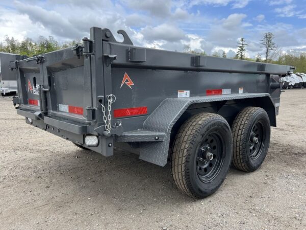 2024 RawMaxx 5X10 7K Powder Coated Dump Trailer w/ Tarp Kit