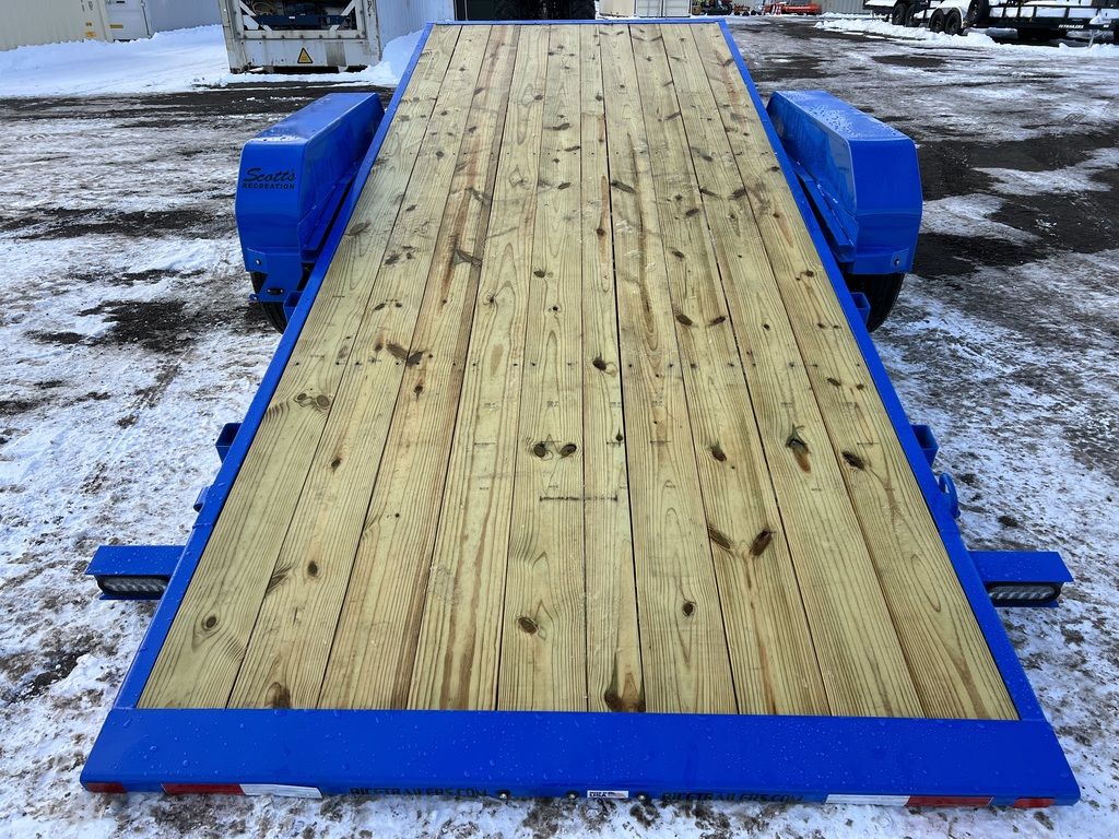 2024 Rice Trailers 7×20 14K Partial Tilt Deck Equipment Trailer w/ Spare Mount